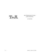 T+A Elektroakustik CC 820 M Benutzerhandbuch