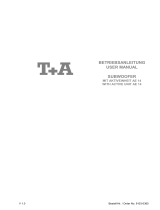 T A Elektroakustik Speaker AE 14 Benutzerhandbuch