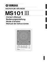 Yamaha Speaker MS1013 Benutzerhandbuch