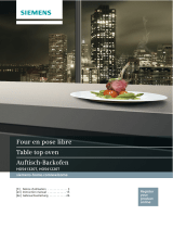 Siemens Table top oven Benutzerhandbuch