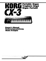 Korg CX-3(Original) Bedienungsanleitung