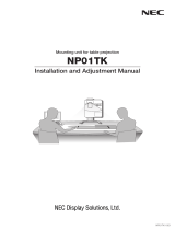 NEC テーブル投写用取付ユニット NP01TK Bedienungsanleitung