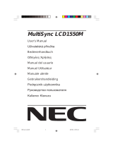 NEC MultiSync LCD1550VM Bedienungsanleitung