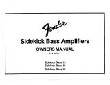 Fender Sidekick Bass 15 Bedienungsanleitung