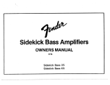 Fender Sidekick Bass 35 Bedienungsanleitung