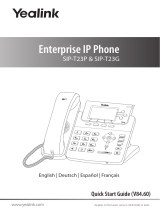 Yealink SIP-T23P & T23G Schnellstartanleitung