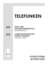 Telefunken KTFK271FW2 Kühl-gefrierkombination Bedienungsanleitung