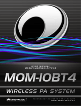 Omnitronic MOM-10BT4 Modular Wireless PA System Benutzerhandbuch