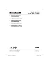 EINHELL TE-AG 18/115 Li-Solo Benutzerhandbuch