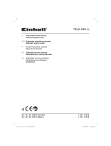 EINHELL TE-CI 18/1 Li (1x2,0Ah) Benutzerhandbuch