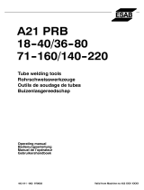 ESAB A21 PRB 140-220 Benutzerhandbuch
