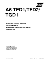 ESAB A6 TFD1 / TFD2 / TGD1 Benutzerhandbuch