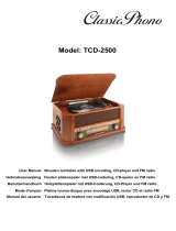 Classic Phono Classic Phono TCD-2500 USB Benutzerhandbuch