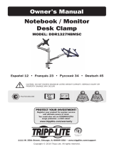 Tripp Lite Model: DDR1327NBMSC Notebook / Monitor Desk Clamp Bedienungsanleitung