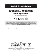 Tripp Lite AVRX550U/AVRX750U UPS Schnellstartanleitung