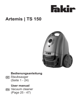 Fakir Artemis TS150 Bedienungsanleitung