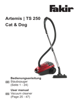 Fakir Artemis TS250 Cat and Dog Bedienungsanleitung