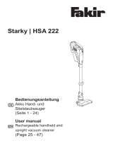 Fakir Starky HSA 222 Benutzerhandbuch