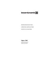 Beyerdynamic Opus 369 Set Benutzerhandbuch
