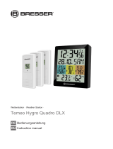 Bresser Temeo Hygro Quadro DLX - digital Thermometer and Hygrometer for 4 Measuring Points Bedienungsanleitung