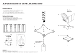 Genelec 8040-438W White stand plate for 8X40, 8341 Iso-Pod Benutzerhandbuch