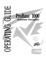 Peavey ProBass 1000 Benutzerhandbuch