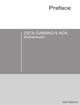 MSI Z97A GAMING 9 ACK Bedienungsanleitung