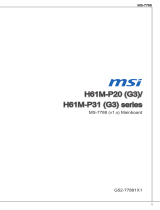 MSI H61M-E23H61M-P20H61M-P31 Benutzerhandbuch