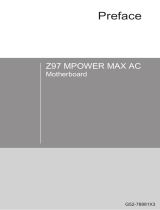 MSI Z97 MPOWER MAX AC Bedienungsanleitung