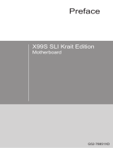 MSI X99S SLI Krait Edition Bedienungsanleitung