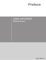 MSI X99A MPOWER Bedienungsanleitung