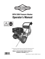 Simplicity OPERATOR'S MANUAL BRIGGS & STRATTON 3200@4.0 PRESSURE WASHER MODEL- 020380-1 Benutzerhandbuch