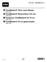 Toro TimeMaster 76cm Lawn Mower Benutzerhandbuch