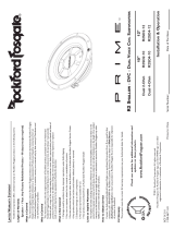 Rockford Prime R2D2-10 Benutzerhandbuch