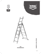 Mac Allister Échelle d'escalier multiposition 3 x 6 marches - 3,85 m Benutzerhandbuch