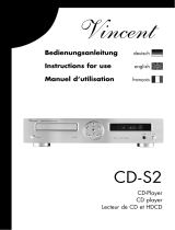 VINCENT CD-S2 Bedienungsanleitung