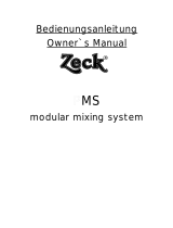 Zeck-audio PMS Mixer De Bedienungsanleitung