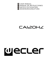 Ecler CA120HZ Benutzerhandbuch