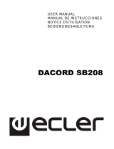 Ecler DACORD SB208 Benutzerhandbuch