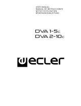 Ecler DVA1-5c - DVA2-10c Benutzerhandbuch