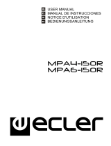 Ecler MPA4-150R & MPA6-150R Benutzerhandbuch