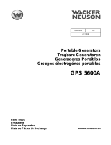 Wacker Neuson GPS5600A Parts Manual