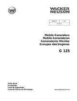 Wacker Neuson G125 Parts Manual