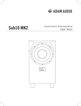 Adam Audio Sub10 MK2 Benutzerhandbuch