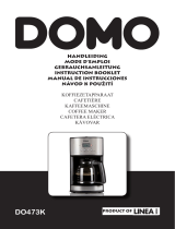 Domo Timer-Kaffeeautomat 1,8L, Edelstahl Bedienungsanleitung