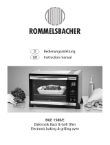 Rommelsbacher BGE 1580/E Bedienungsanleitung