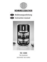 Rommelsbacher TA 1200 Benutzerhandbuch