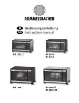 Rommelsbacher BG 1805/E Benutzerhandbuch