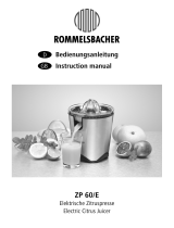 Rommelsbacher ZP 60/E WIENEU Bedienungsanleitung