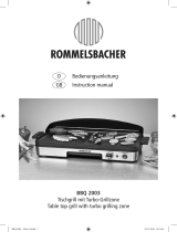 Rommelsbacher BBQ 2003 WIENEU Bedienungsanleitung